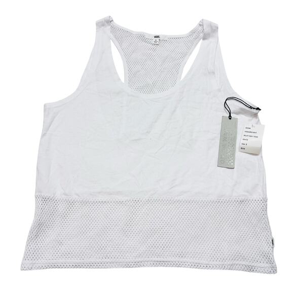 Vans Shirt Milky Way Tank Size Small White Mesh Jersey Muscle Shirt Drew Rib New - Picture 1 of 8